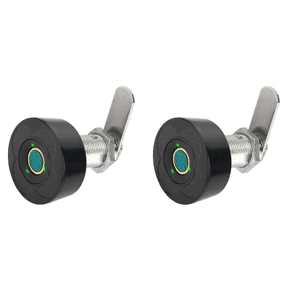 Smart Fingerprint Drawer Lock - Electronic Double Door Cabinet Security Suitable for Wardrobes Shoe