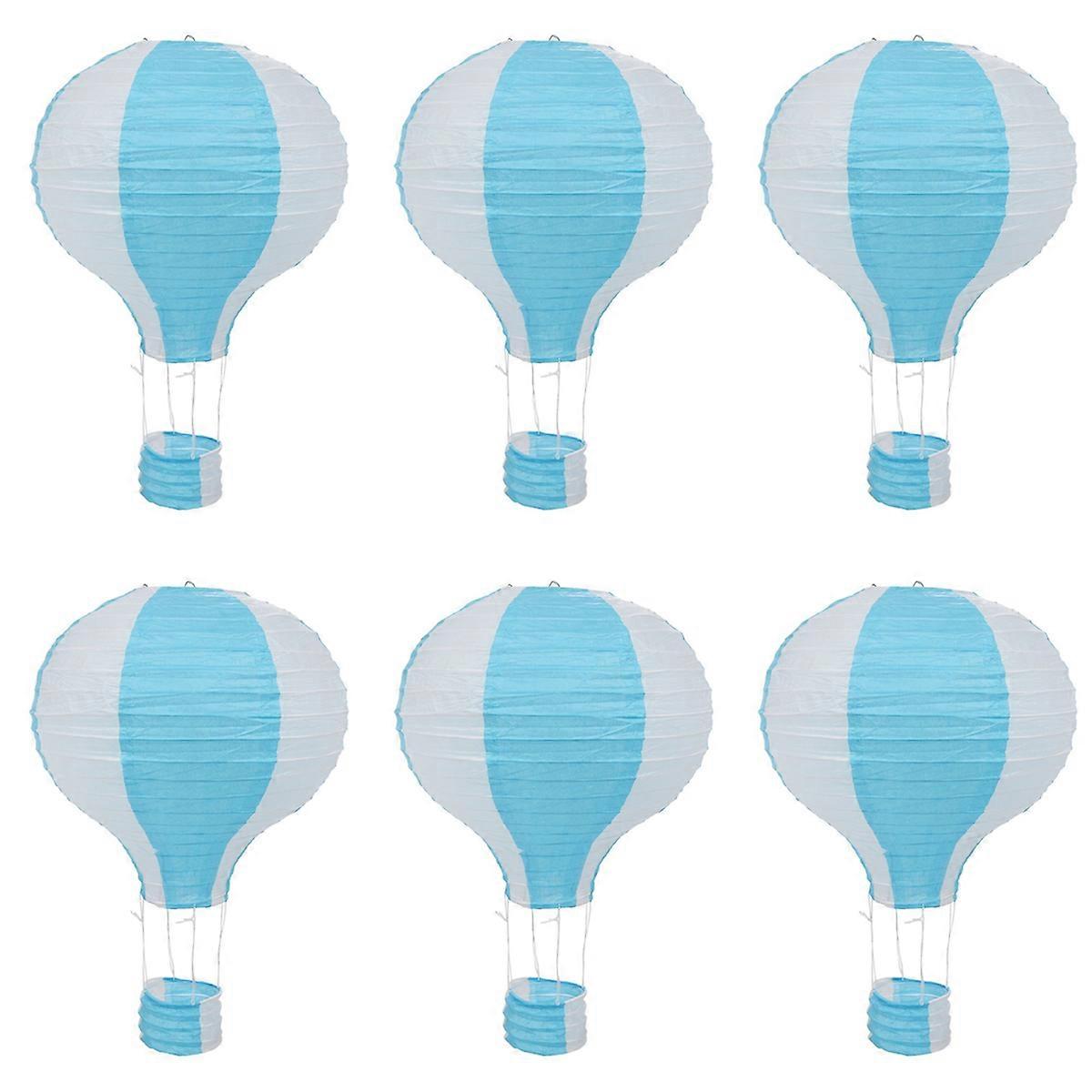 12inch Hot Air Balloon Paper Decor, Blue 