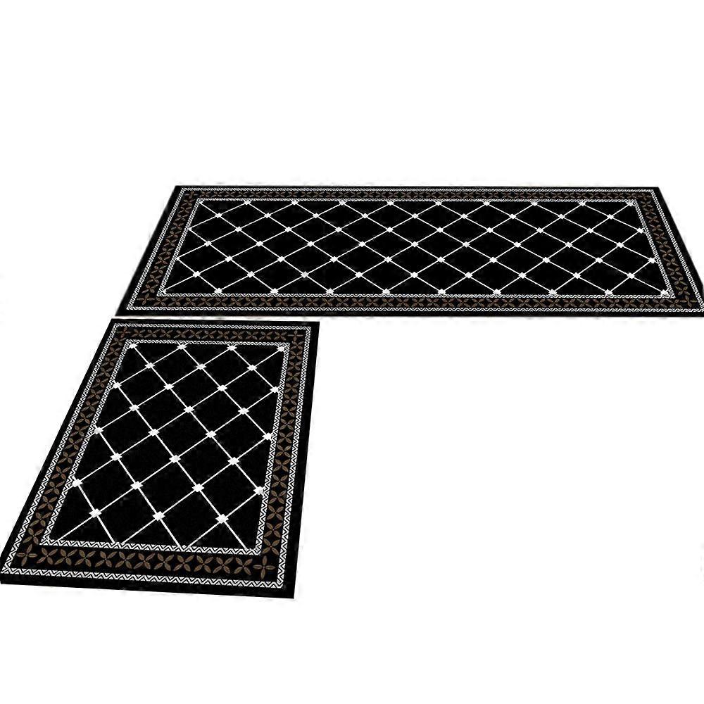 2 Pieces Thick Cushioned Kitchen Floor Mats Set Kitchen Runner Mats