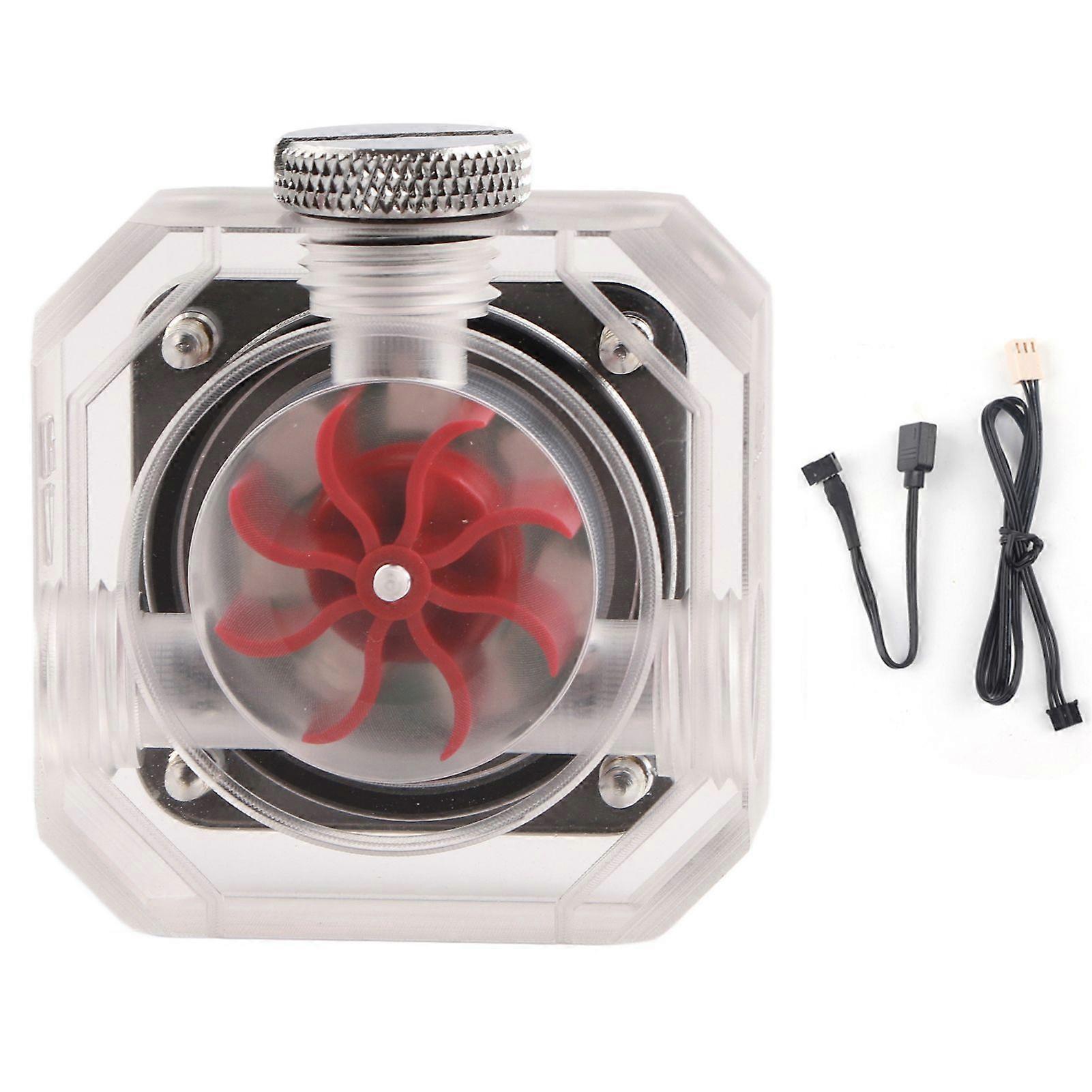 Flowmeter WaterCooling System Square Transparent Hard Tube Split Computer Accessories G1/4