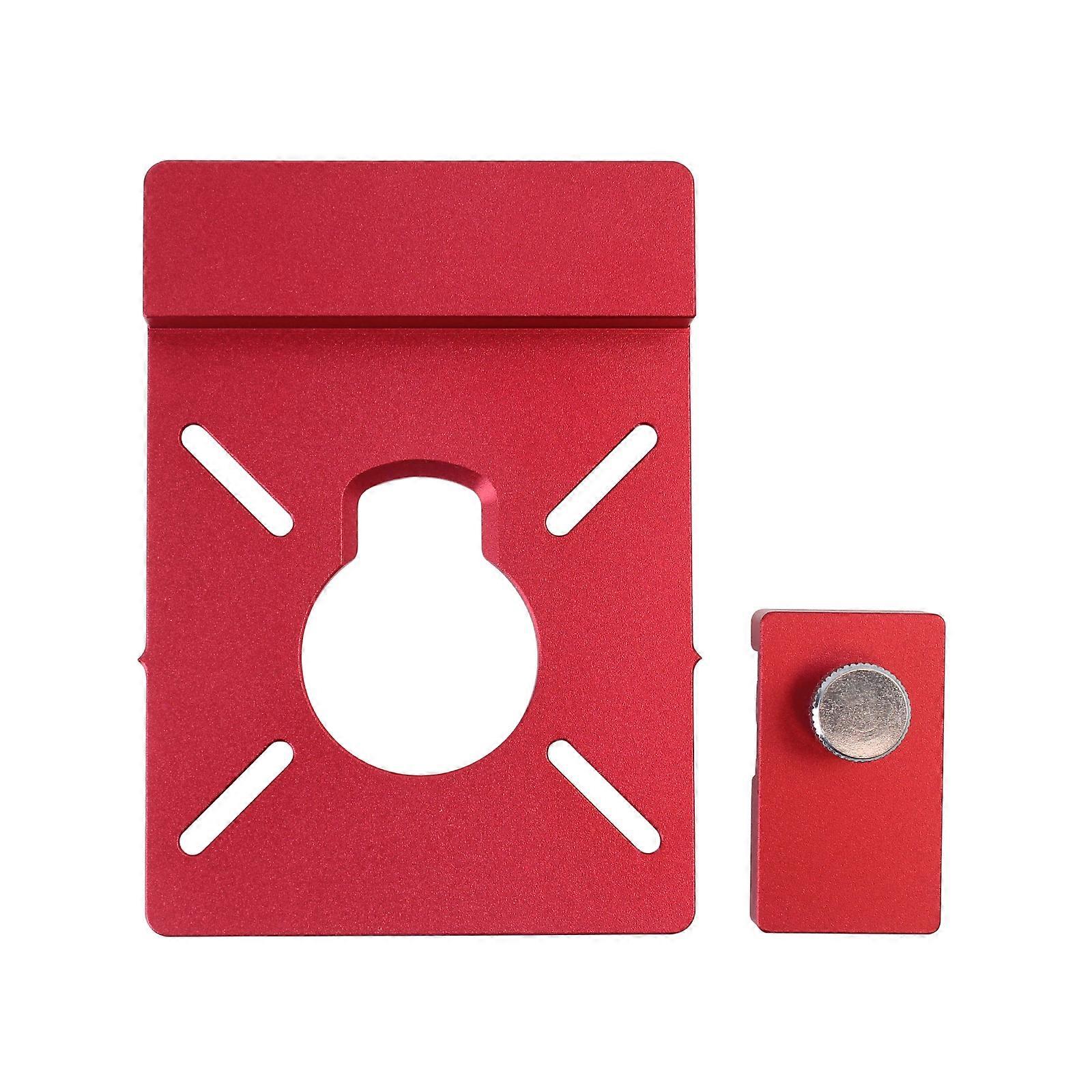 Track Saw Guide Rail Adapter Aluminum Auxiliary Bracket with Limit Stop Compatible with Most Router For Straight Line Milling