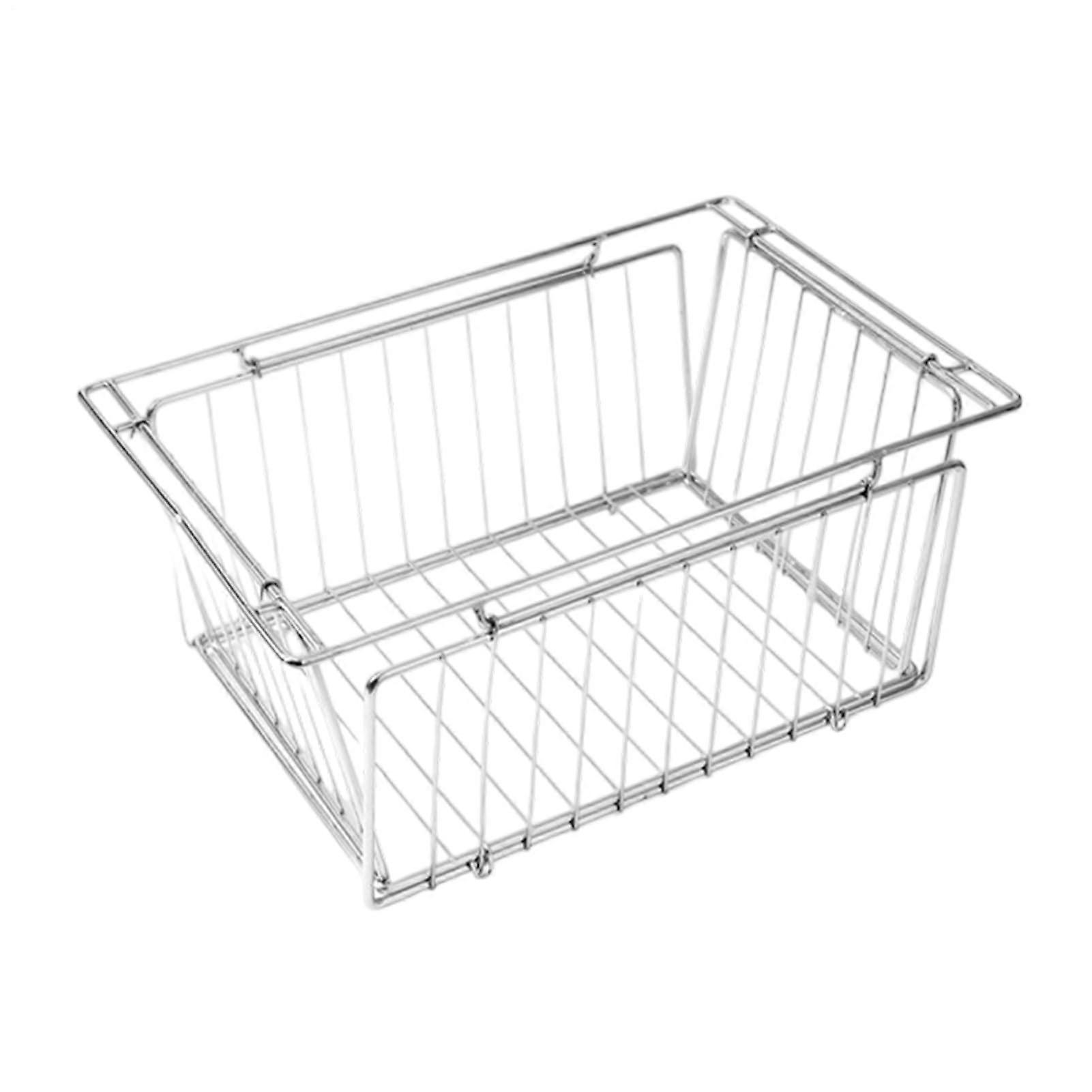 Camping Basket Stainless Steel Folding Basket For Outdoor And Indoor Use Metal Storage For Camping Supplies Kitchen Cookware