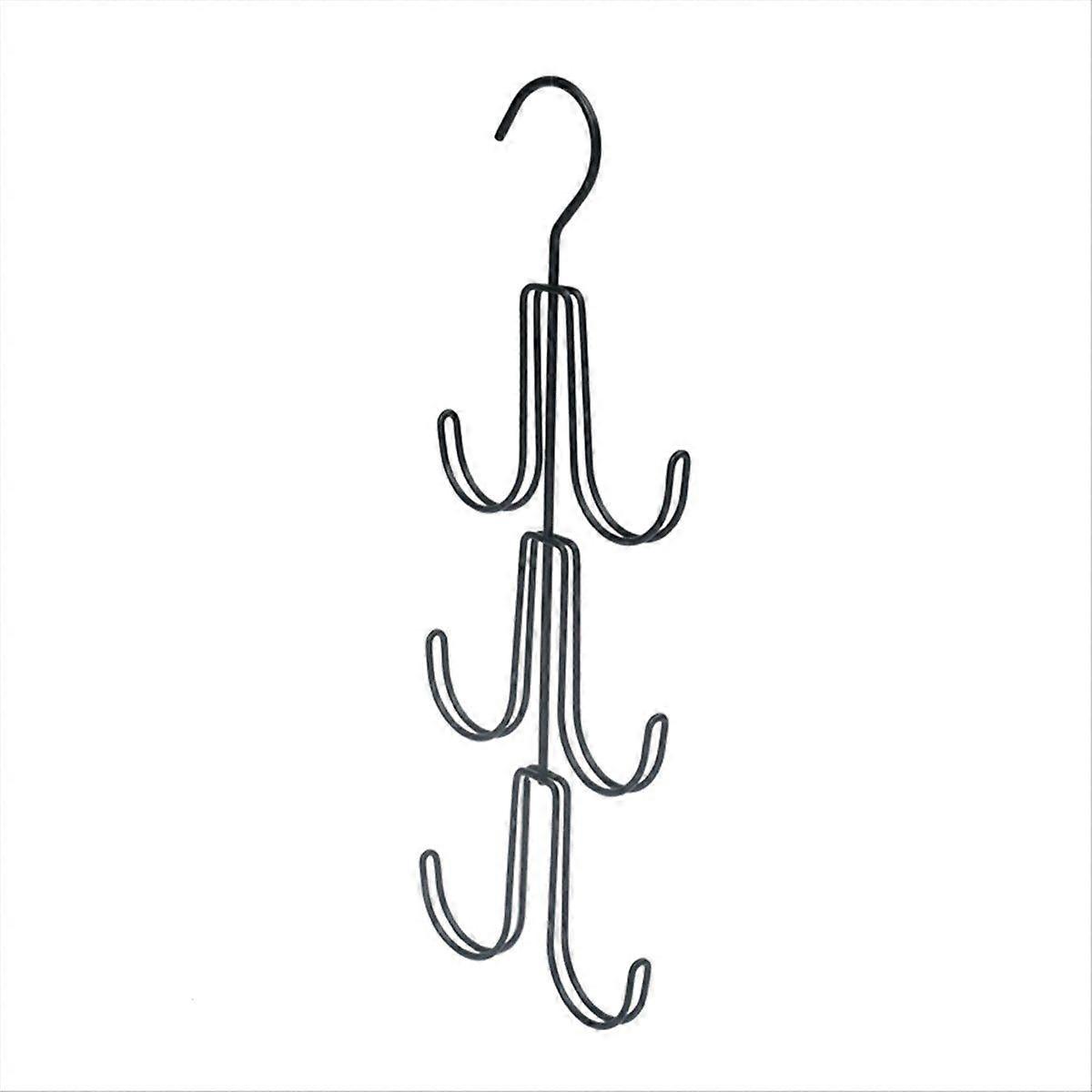 Black Handbag Storage Hanger Metal Rotatable Hook