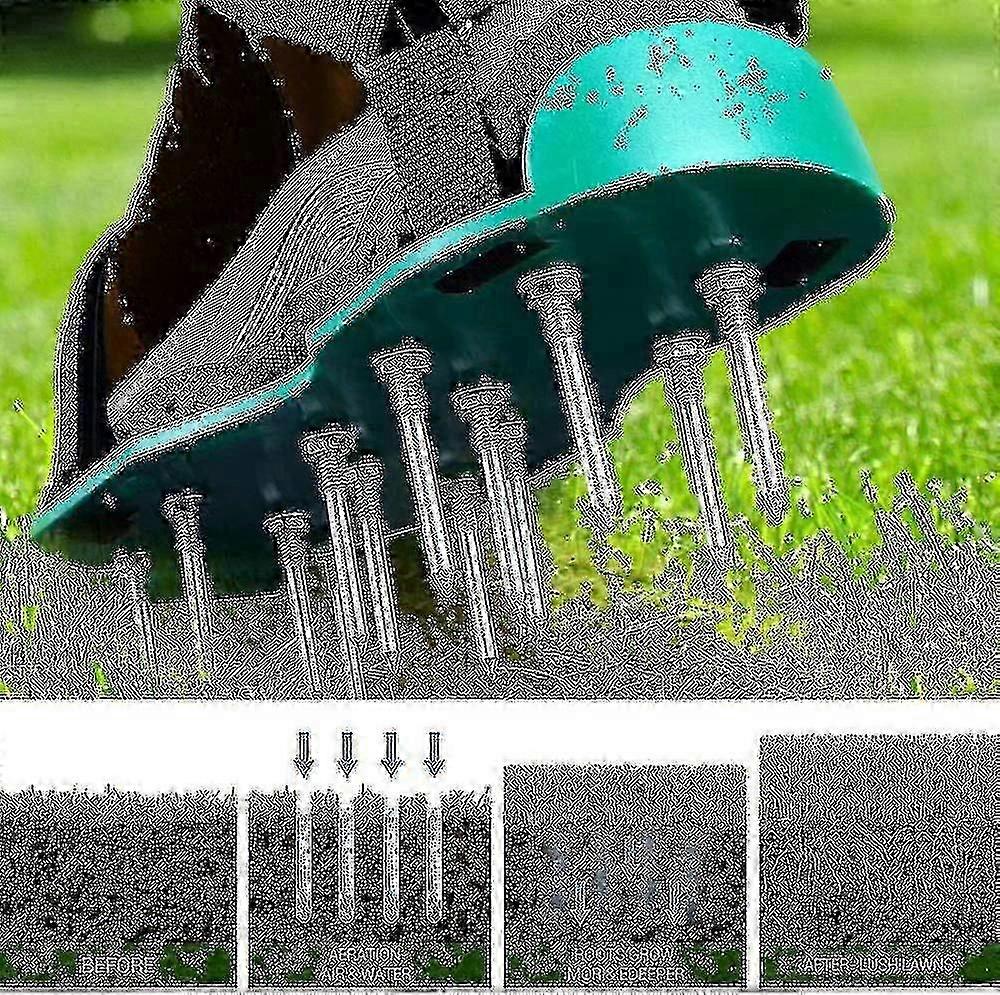 נעלי אוורור דשא קוצים ארוכים, נעלי אוורור דשא בגודל אוניברסלי עם 2 רצועות מתכווננות נעלי מצלקת דשא לגינה מתאימות תואמות את ה-CS שלך