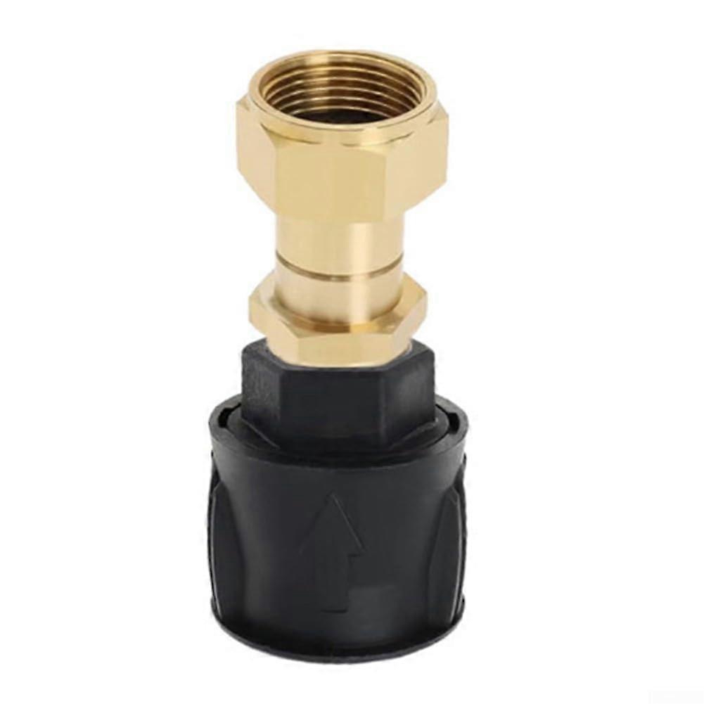 360 Degree Rotating Connector For  Pressure Hoses, AntiReel Design Prevents Kinking, Plastic