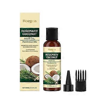 Hoegoa Rosemary Coconut Hair Oil Nourishing, Moisturizing, Scented Hair Care For Smooth And Soft Hair Essence