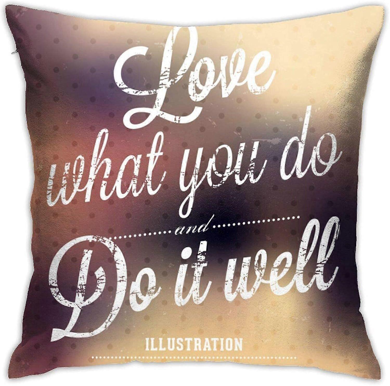 v145素朴な感動的な引用スロー枕カバーホームリビングルームの寝室のソファチェア18X18インチ枕カバー45X45cm-TB145 ij145