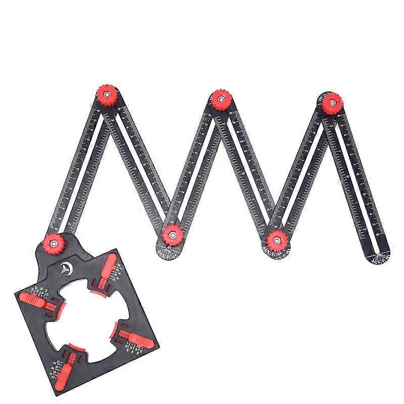 Construction Tools Multi Angle Measuring Ruler Folding Positioning Ruler Flooring Punch
