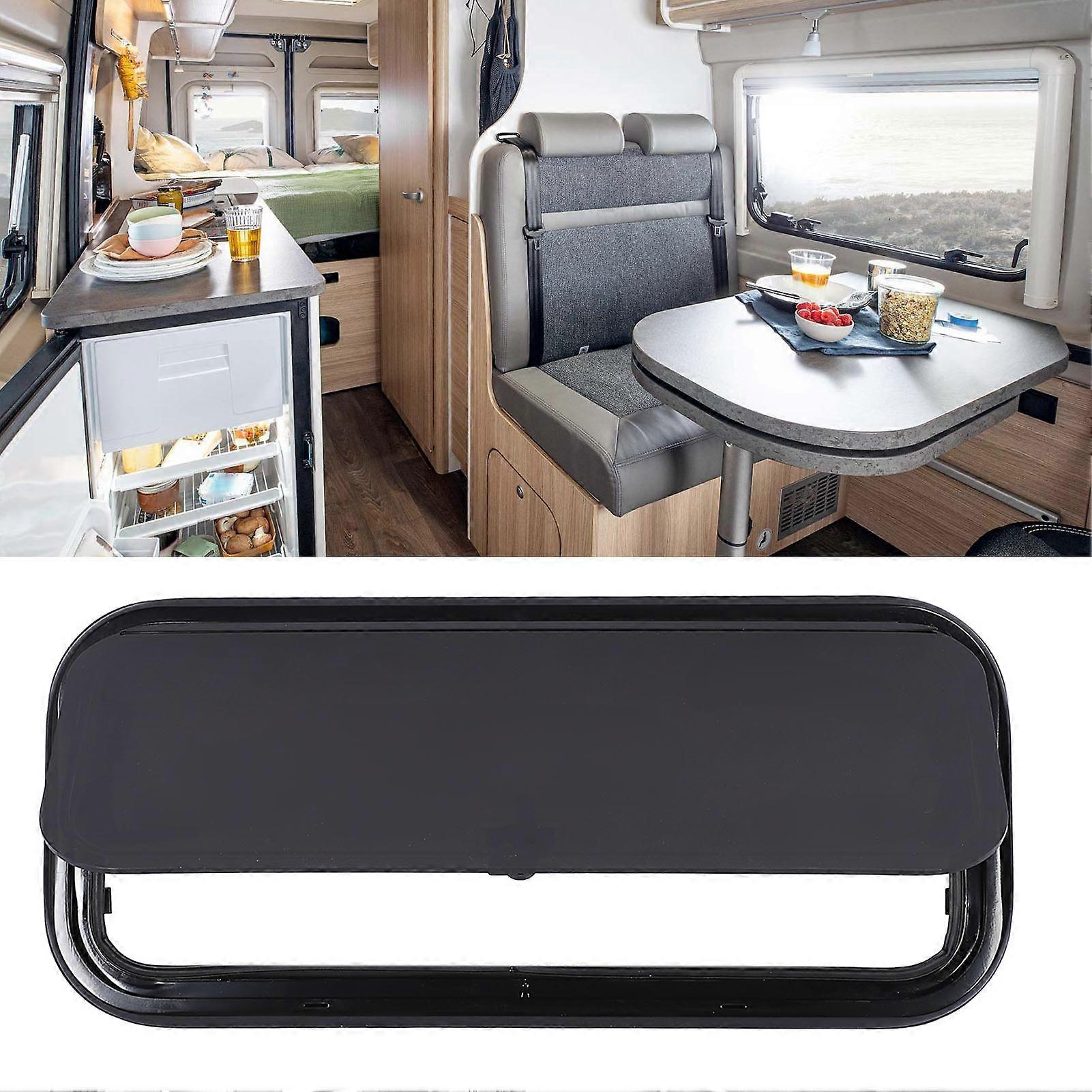 28 X 12 Inch RV Window Aluminum Alloy Frame Double Layer Acrylic with Screen Rounded Corner Emergency Escape Window 