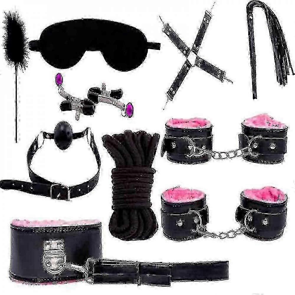 مجموعة ألعاب الأصفاد للبالغين من عشر قطع