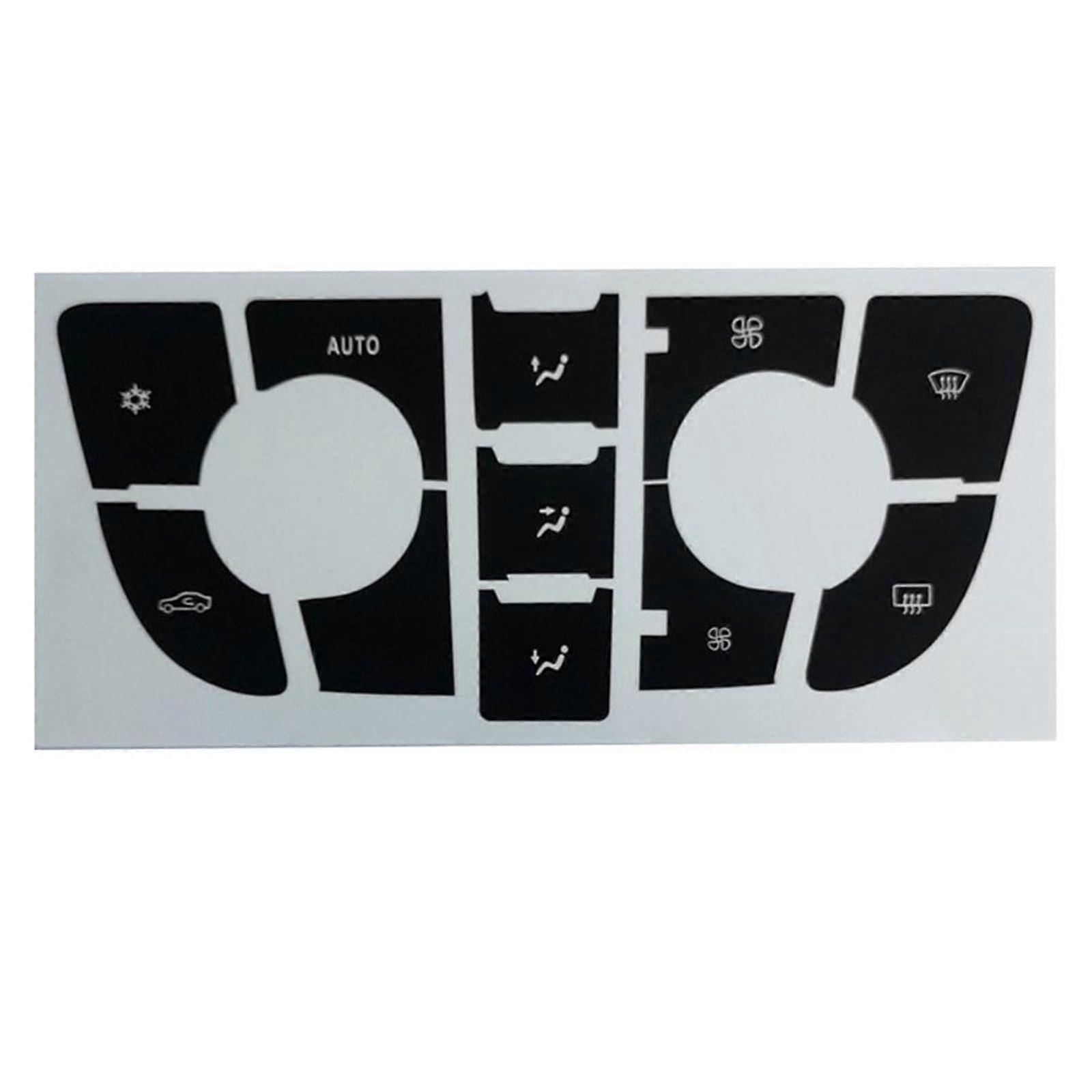 A/C Control Button  Decals For Type A Radio Button Decorative Sticker