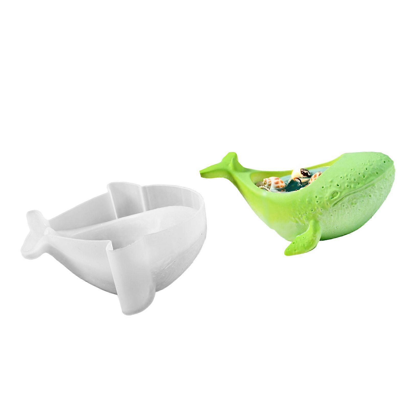 Multiple Size Whale Sturdy Silicone Mould Set Portable Accessory for Craft Supplies Candle Making Plaster Crafting Multicolor