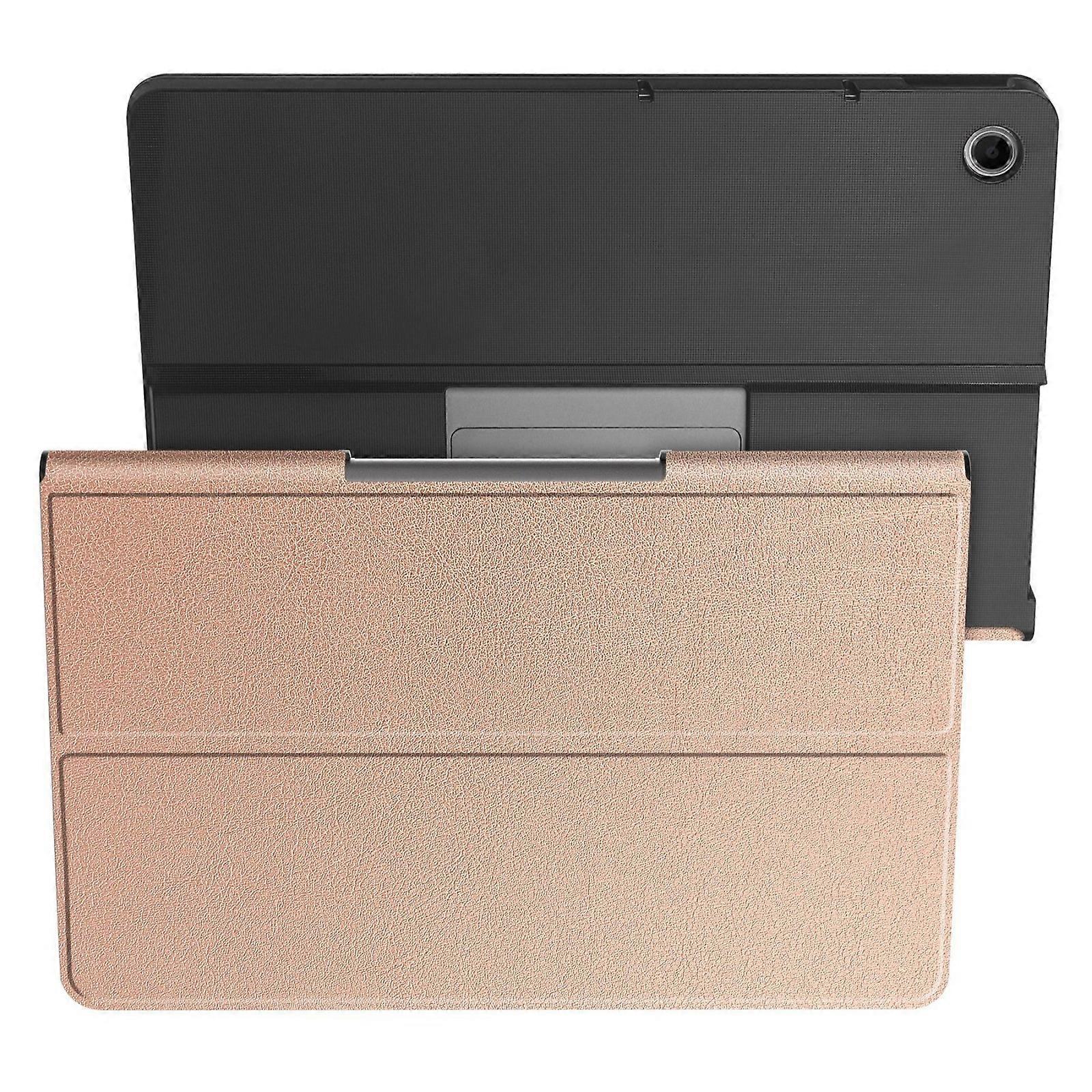 Slim PU Leather Protective Case  Cover With Multiple Viewing Position Stand For Tab Plus 11.5Inch Tablets  Rose Gold