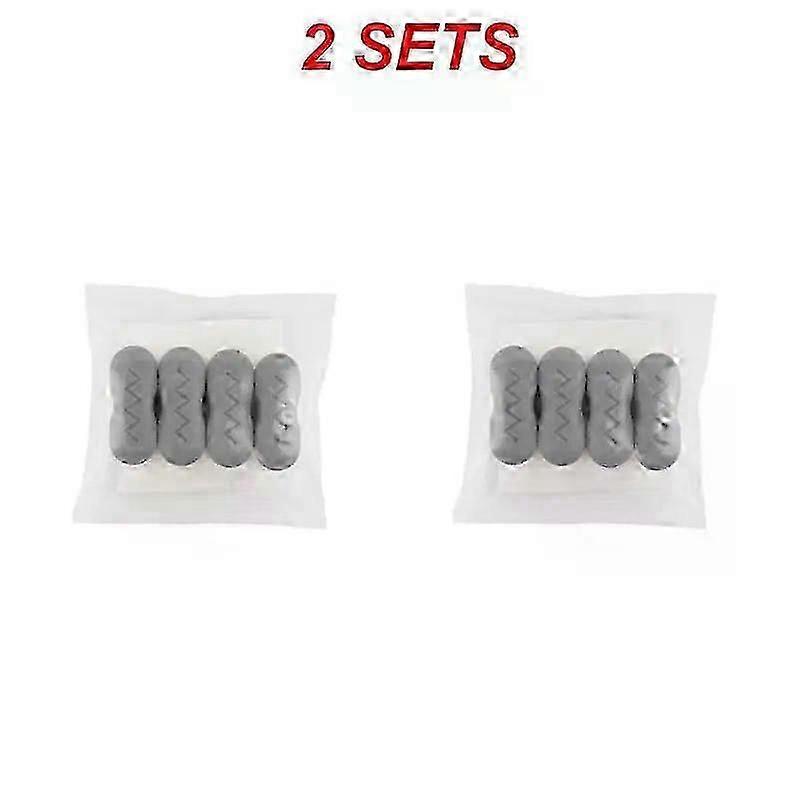 New and Improved Universal Toilet Lid Cushion - Anti-Slip, Rubber Pad with Buffers - White Shock-Absorbing Bumper - Pack of Multiple Units