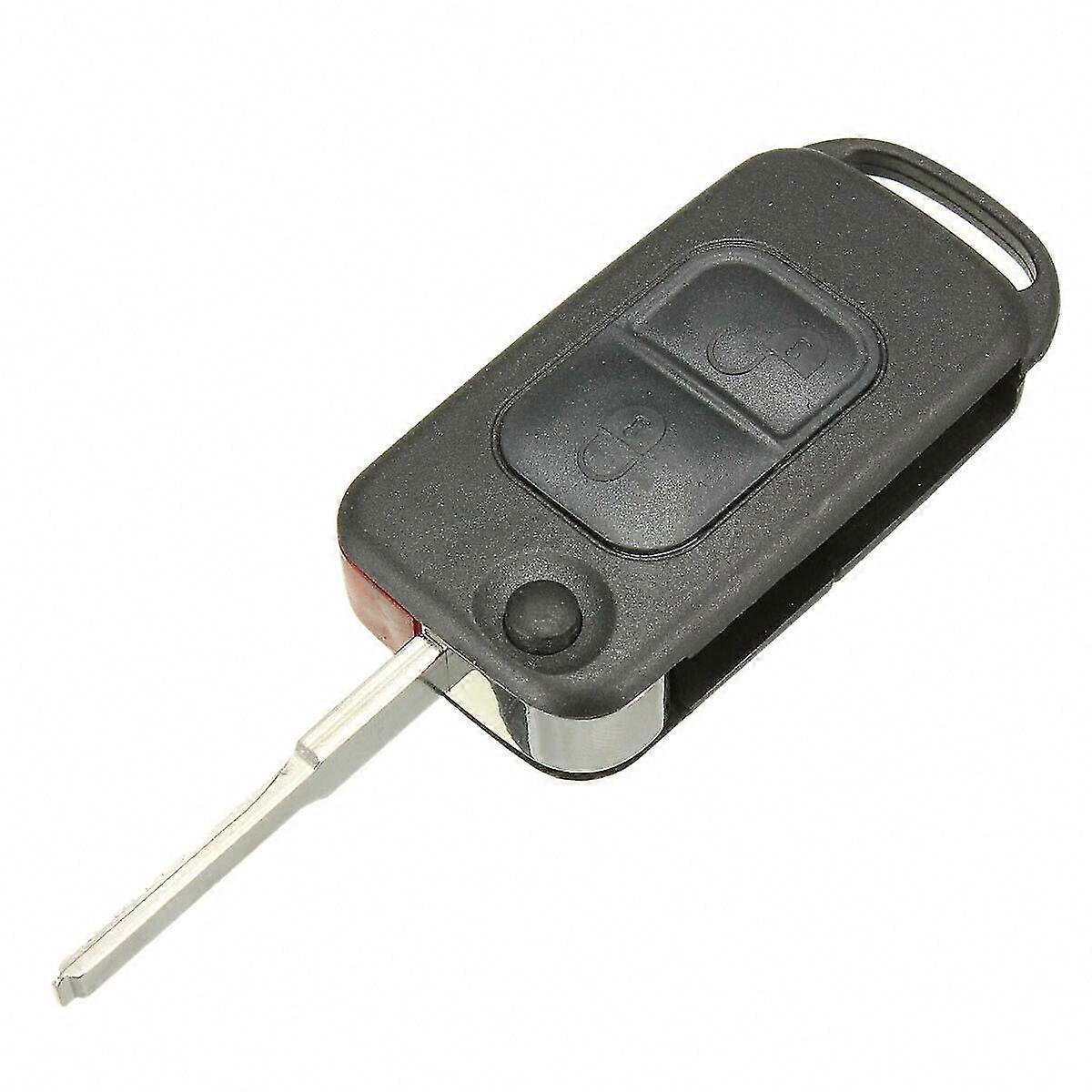 2 Button Flip Remote Key Case HU64 Blade For A C E S W168 W202 Car