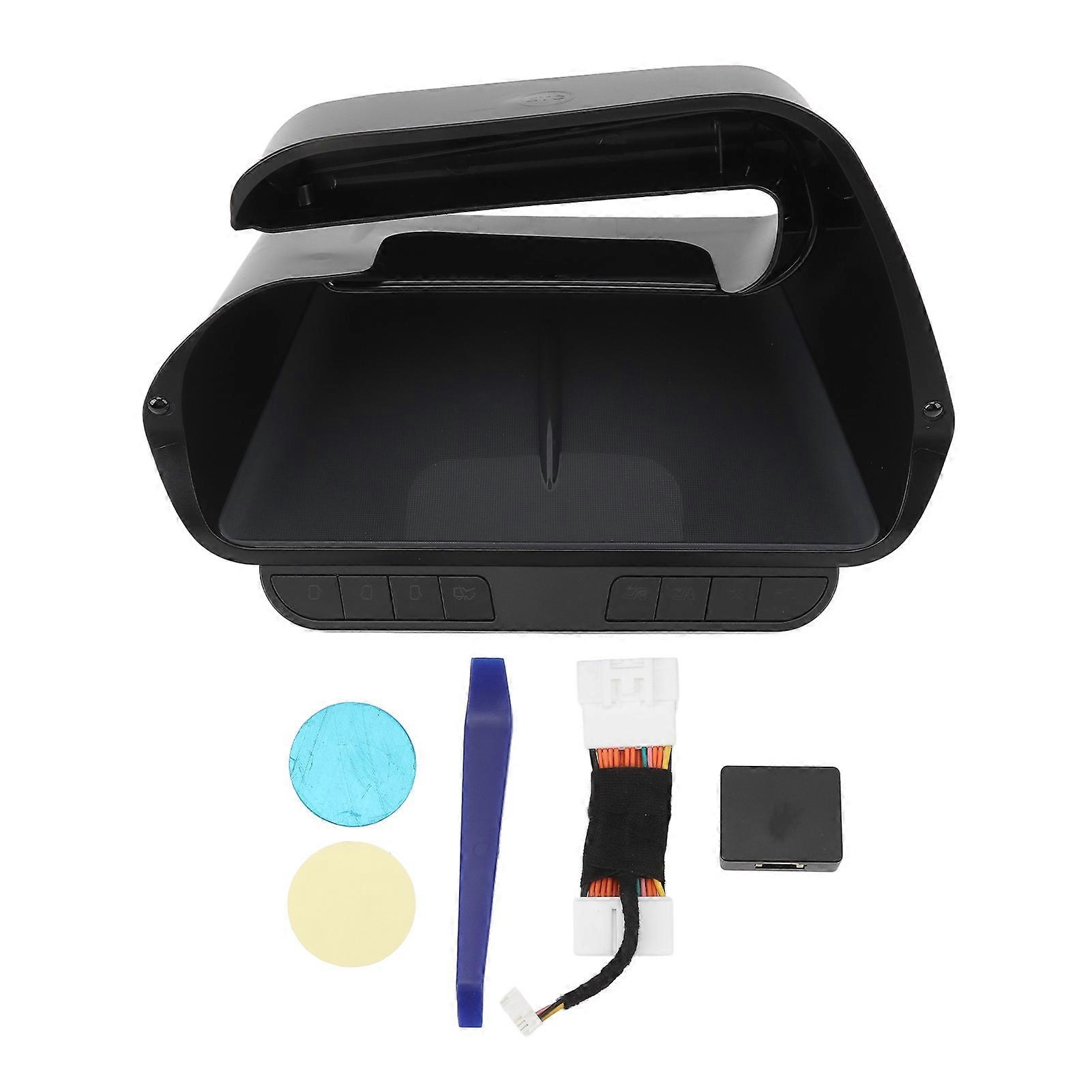 Car organizer tray with 8 smart buttons and large capacity