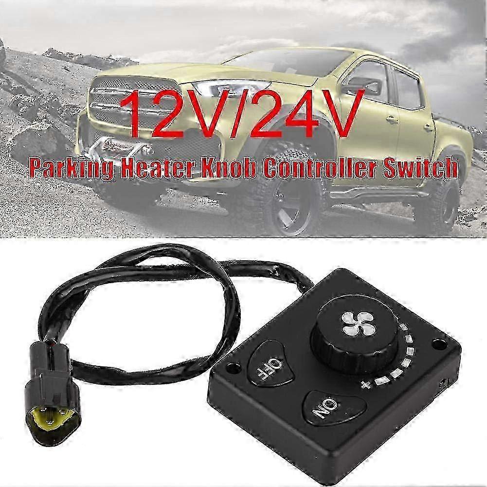12V/24V Parking Heater Controller Climate Control Panel Knob Switch for Car Truck