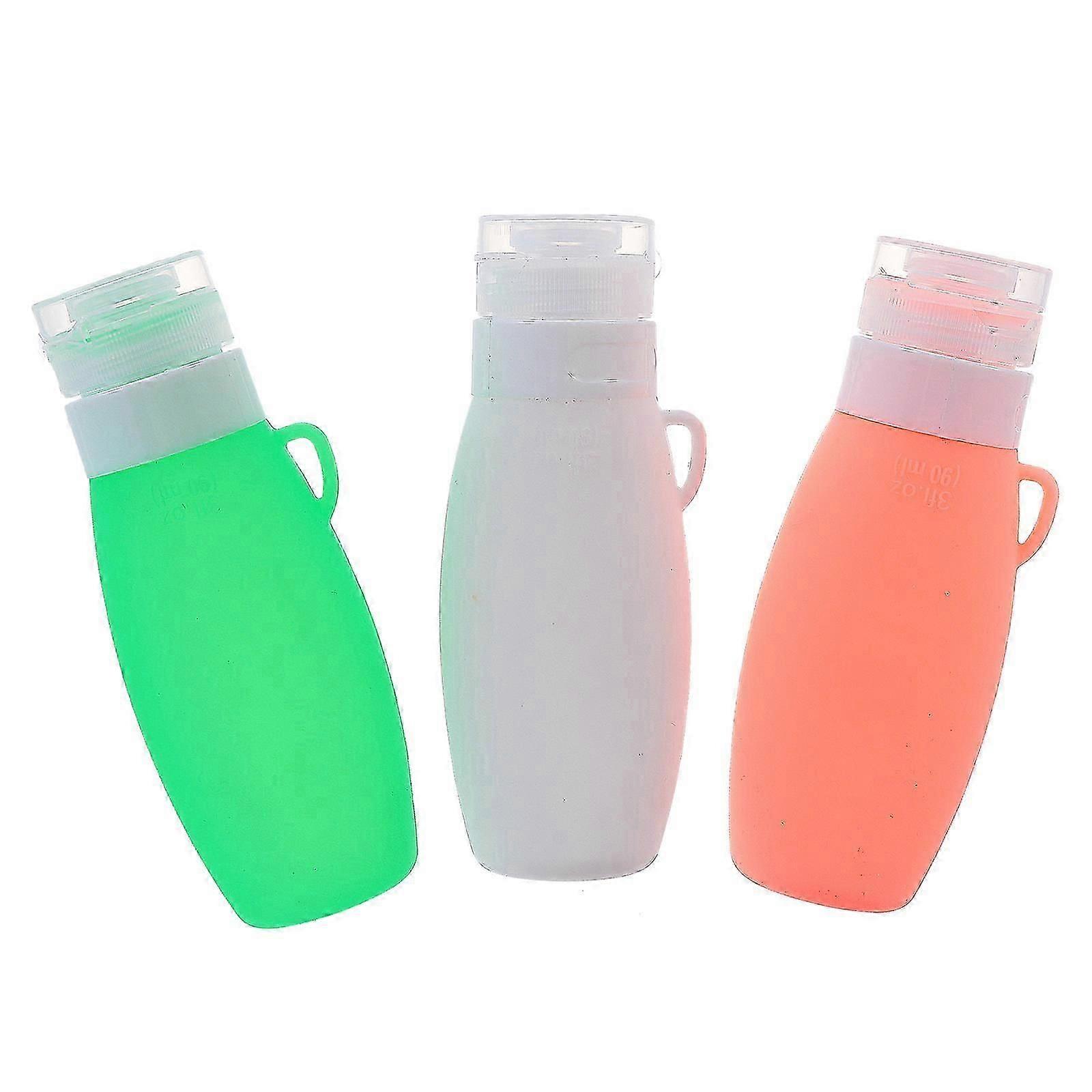 Leakproof Travel Containers Small 90ml Silicone Dispenser Bottles For Business Trips Travel Use 3