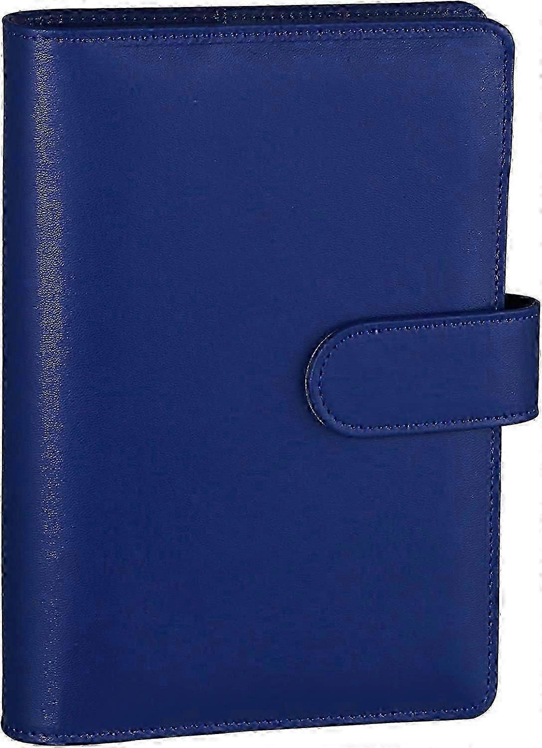 A6 PU Leather Budget Binder Refillable 6 Ring Notebook Binder for A6 Refill Paper