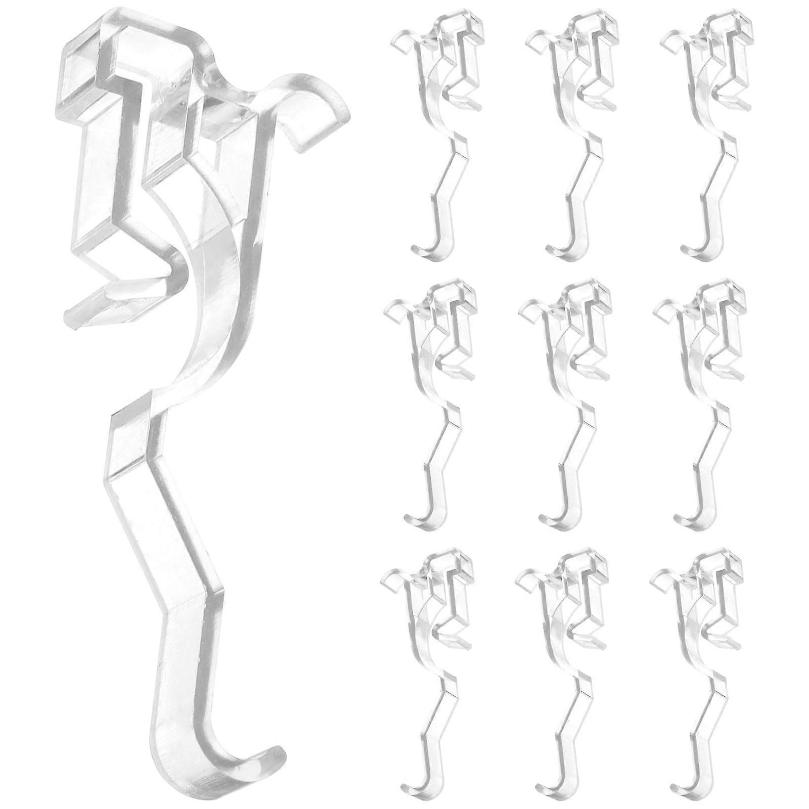 10pcs Clear Hidden Valance Clips for Window Blinds