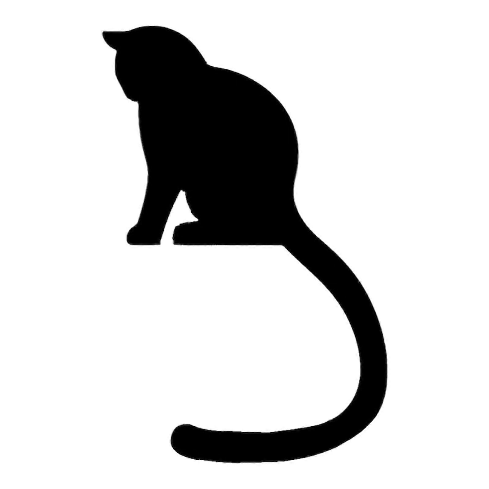 Wooden Cats Tail Shaped Wall Hook Decorative Home Storage Solution For Keys Accessories Multicolor