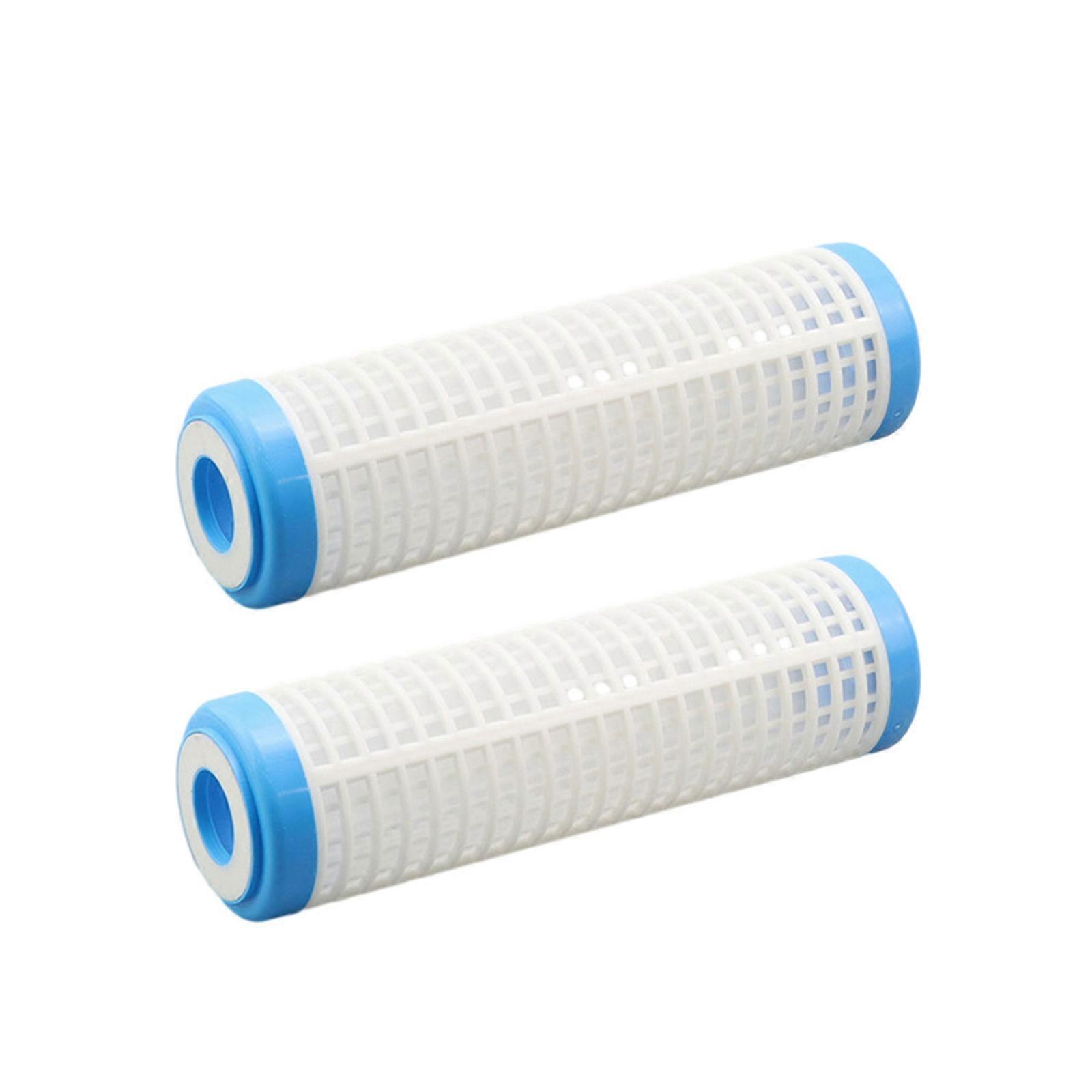 2 Pack Efficient 10" Water Filter Pre Filter Reusable Household Filter Elements Washable Filter Elements for Water Pump Multicolor