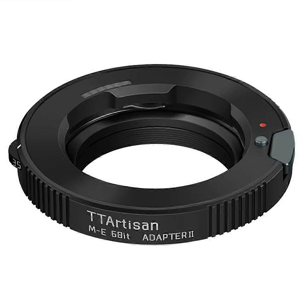 TTArtisan M-E 6Bit II Lens Adapter Ring for Leica M Mount to for Sony E Mount, Compatible with Full Frame and APS-C Cameras
