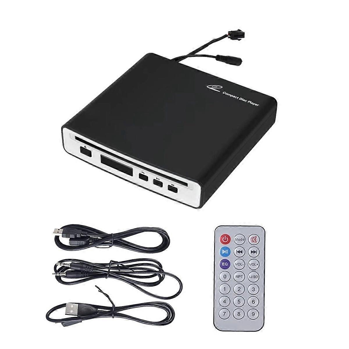 External Universal Car CD Player Vehicle CD Player,Portable CD Player for Car/TV/Laptop with USB or 