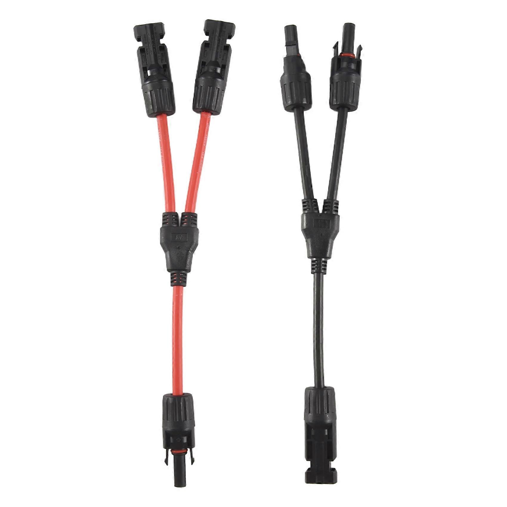 Solar Y Branch Cable Connectors,Solar Cable Parallel Adaptor in Pair for Solar Pane,Cable Wire Plug Tool Kit