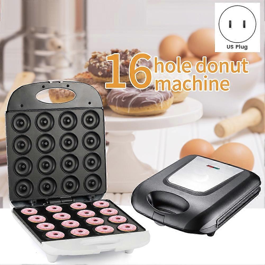 Mini donut machine Donut maker Bakes 16 mini donuts (US plug) Black