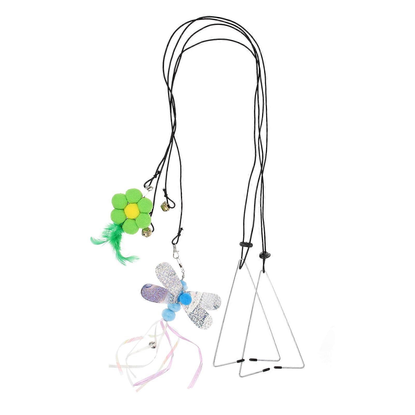 2 Pcs Cat Toy Door Hanger Catnip Toys for Cats Exerciser Adjustable