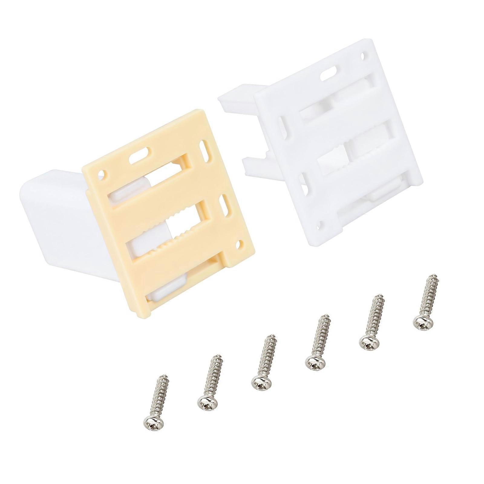 Pack Of 2 Adjustable Drawer Socket Mounts for Alignment Support Cabinet Hardware Replacement Parts Accessory Multicolor