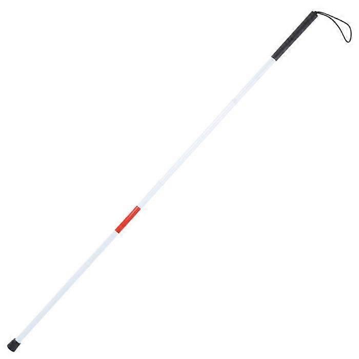 Blind walking stick, folding cane, reflective white and red walking stick for blind and visually impaired people