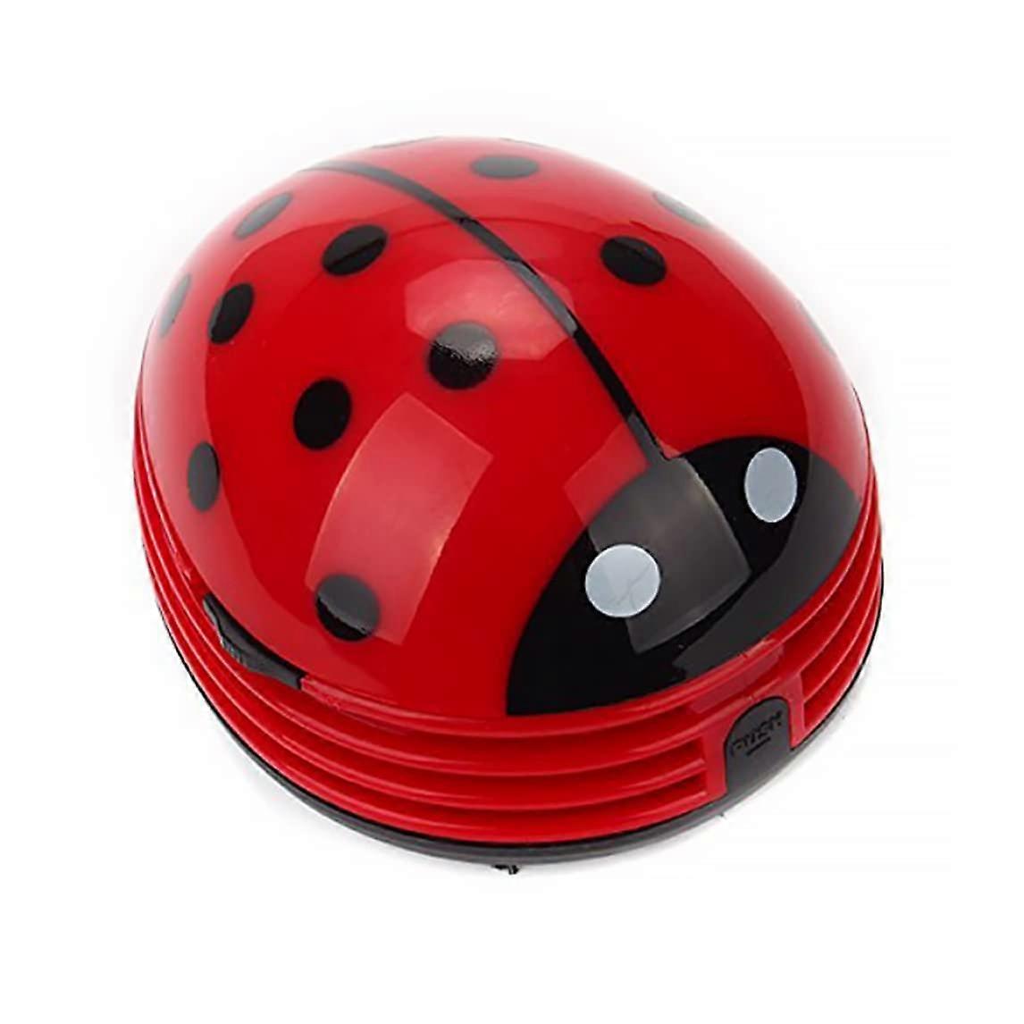 Computer Vacuum Mini Desktop Dust Cleaner Ladybird Design Table Sweeper for Home Office Ref: 1454