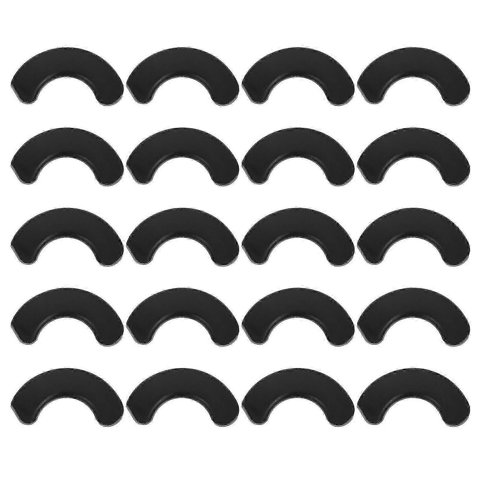 20pcs Dumbbell Pads Non-Slip Holders for Workout (Black)