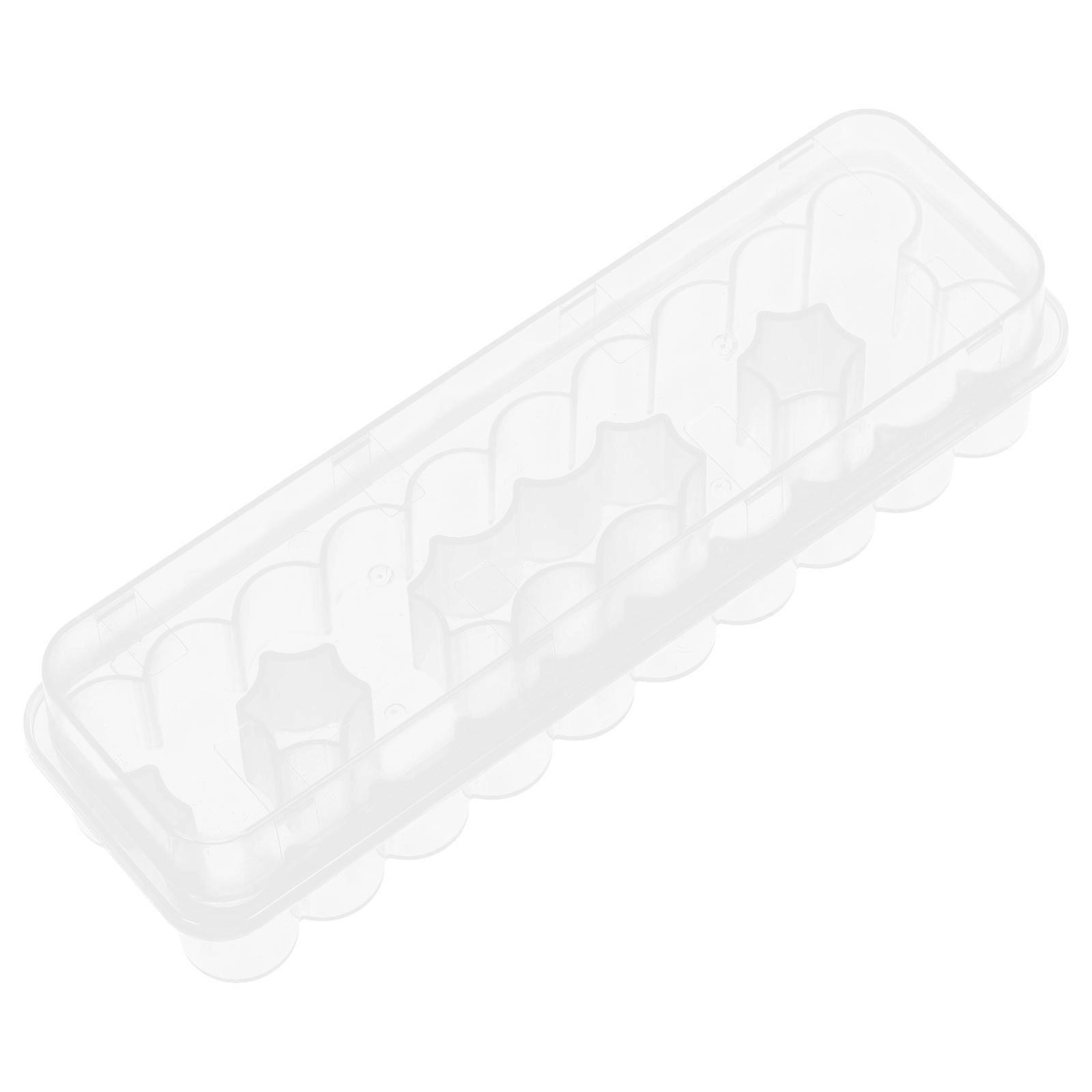 Microtube Holder Rectangular Plastic Case For Essential Oil Users 17.40X4.70X4.10CM Organized Storage 1 Set