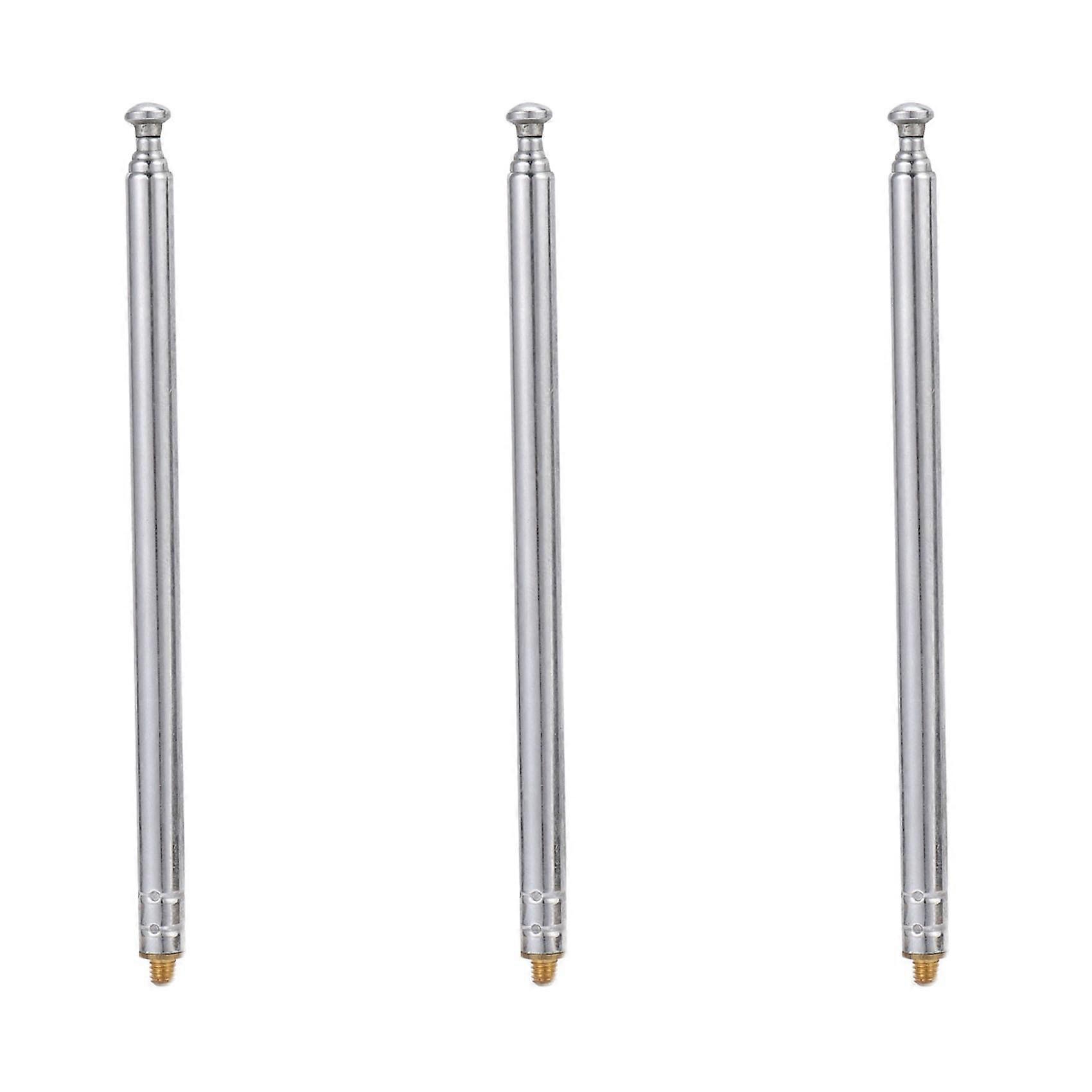 3X RC Model Car 5 Silver 5 Section 3 mm External Threaded Expansion Antenna