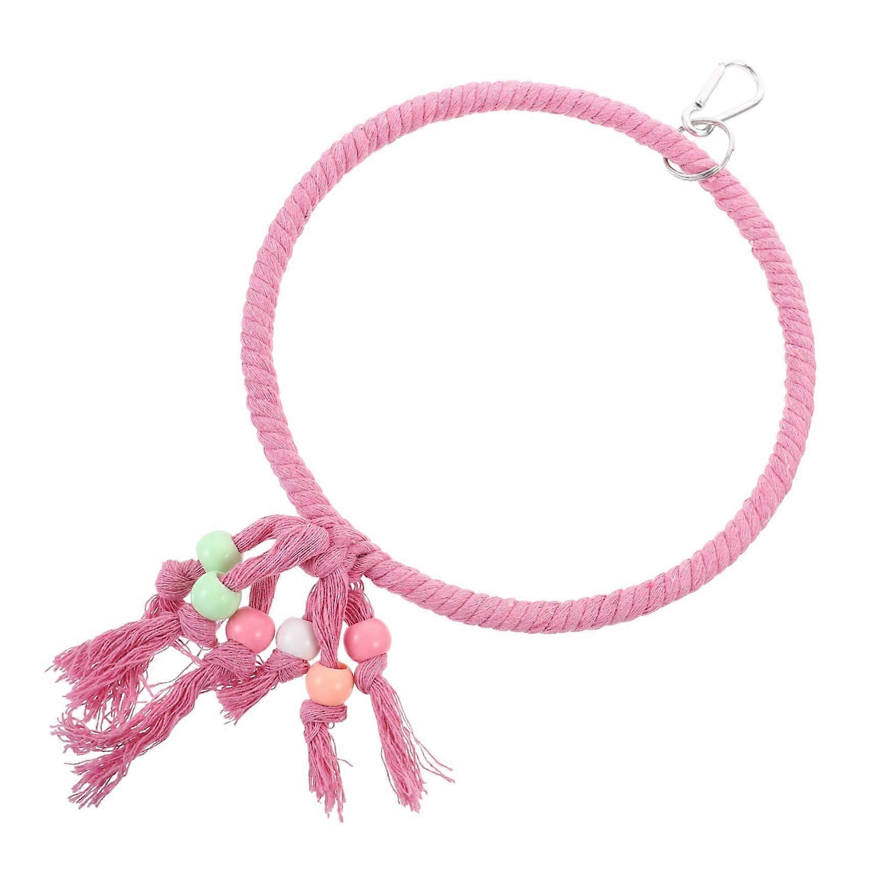 Bird Swing and Parrot Perch with Rope Ladder, Bite Resistant, Supports Beak Health, Tool Install