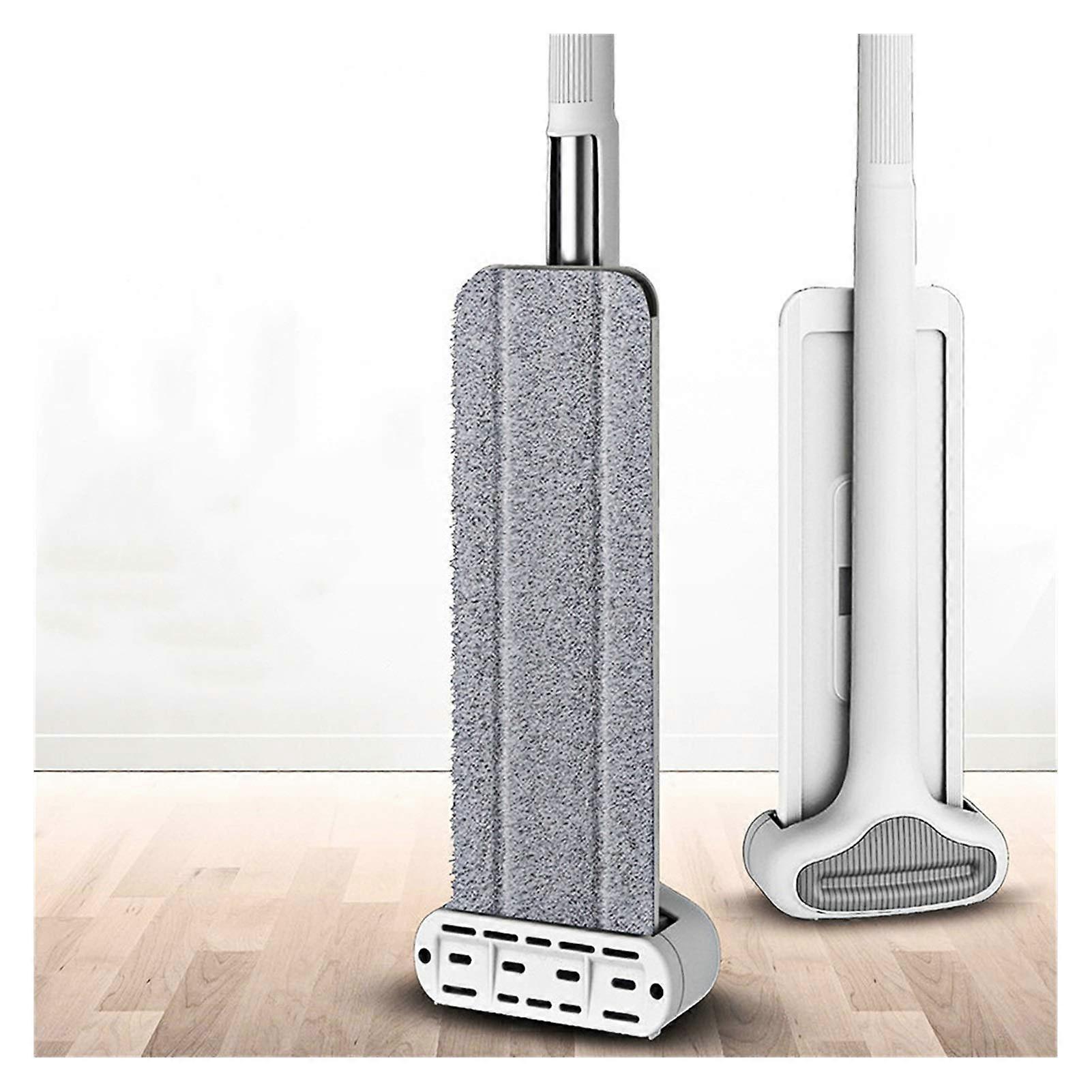 Flat Mop for Hardwood and Tile Floors with Slim Profile and Reusable Microfiber Pad
