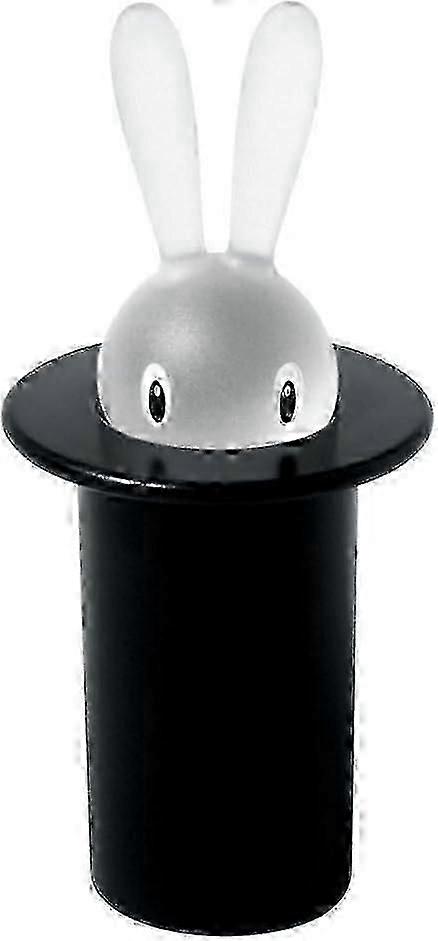 Toothpick Holder for Home Kitchen with Magic Bunny Design, Black