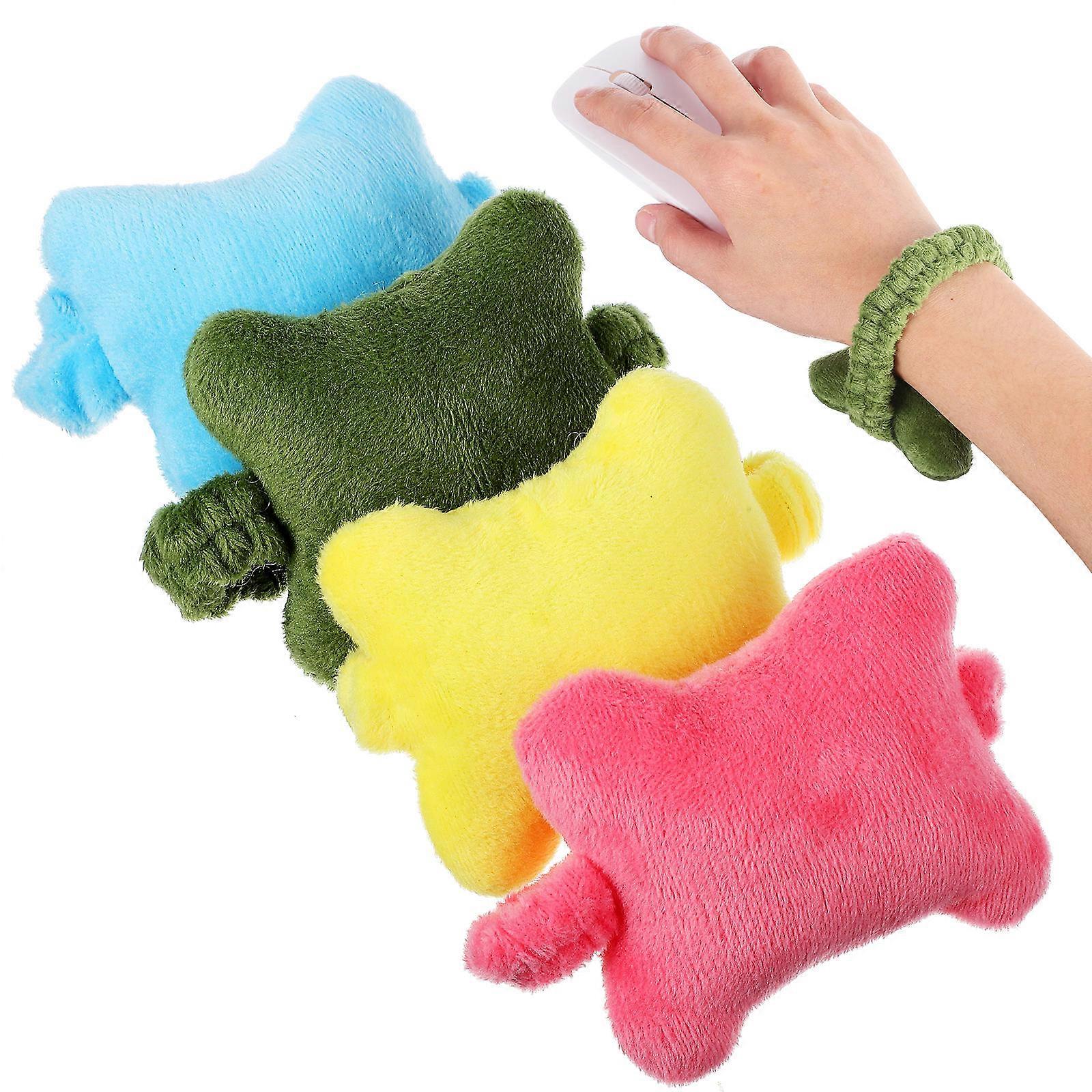4 Pcs Mouse Wrist Rests Creative Small Wrist Pillows Support Cushions for Computer Laptop Office Work