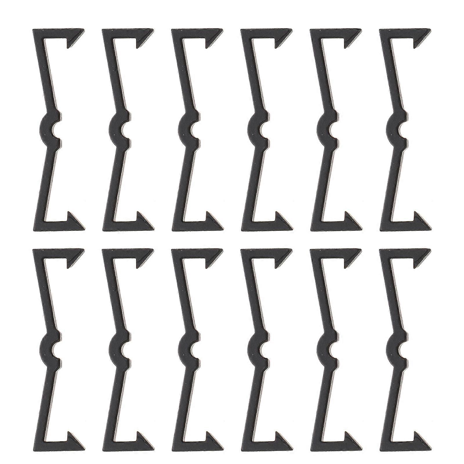 Black Plastic Pegboard Hook for Organizing with 200Pcs Peg Hook Fixers