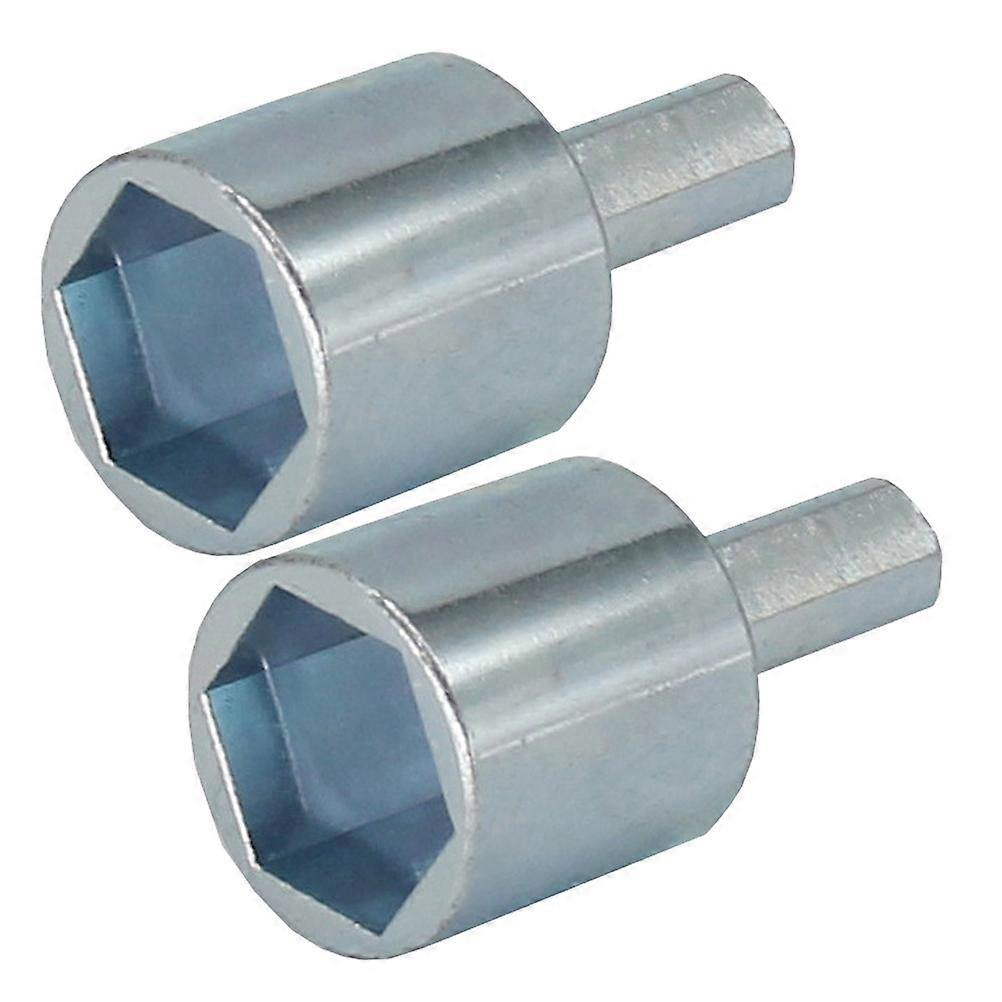 Scissor Jack Socket Drill Adapter for Repairing Use 10Pcs Silver Chrome