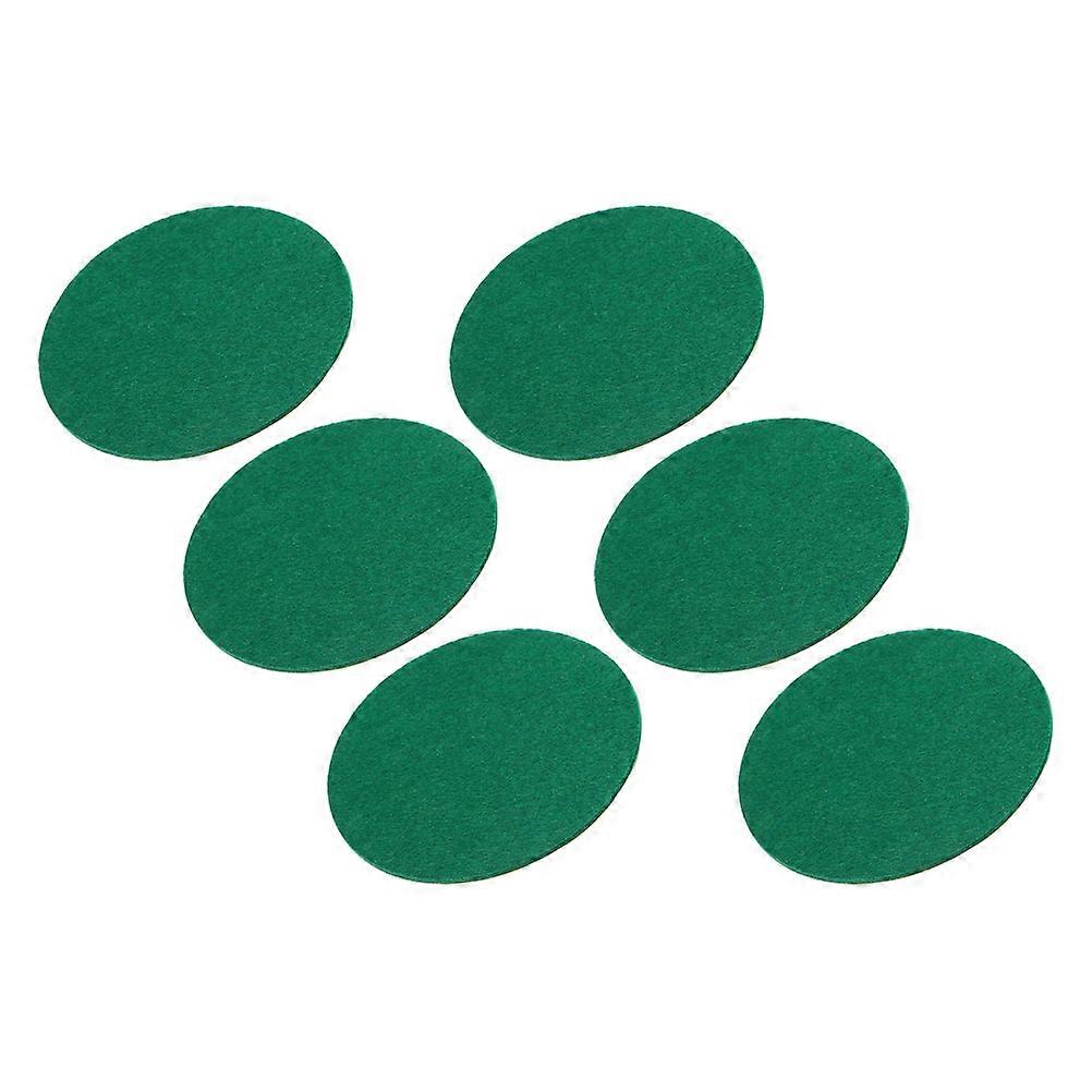 Green Self-Adhesive Air Hockey Paddles Mallet Pads Replacement 6Pcs