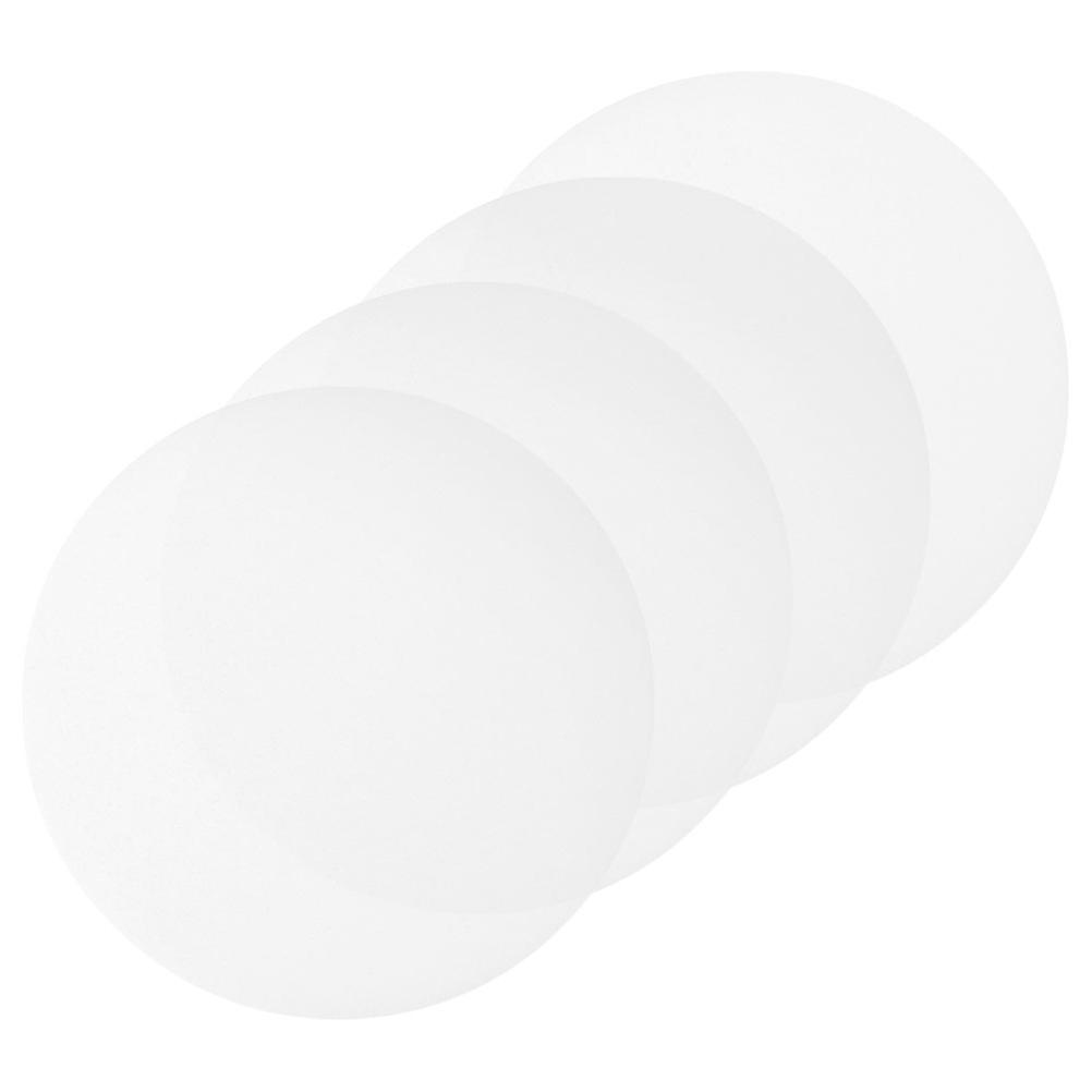 Round Light Diffuser White Lamp Shield For Ceiling Installations Perfect For Home Ambiance 4Pcs