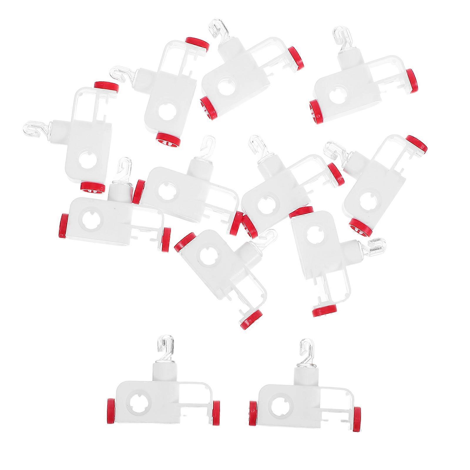 Ceiling Curtain Track Roller Curtain Accessory for Bedroom Use 12Pcs