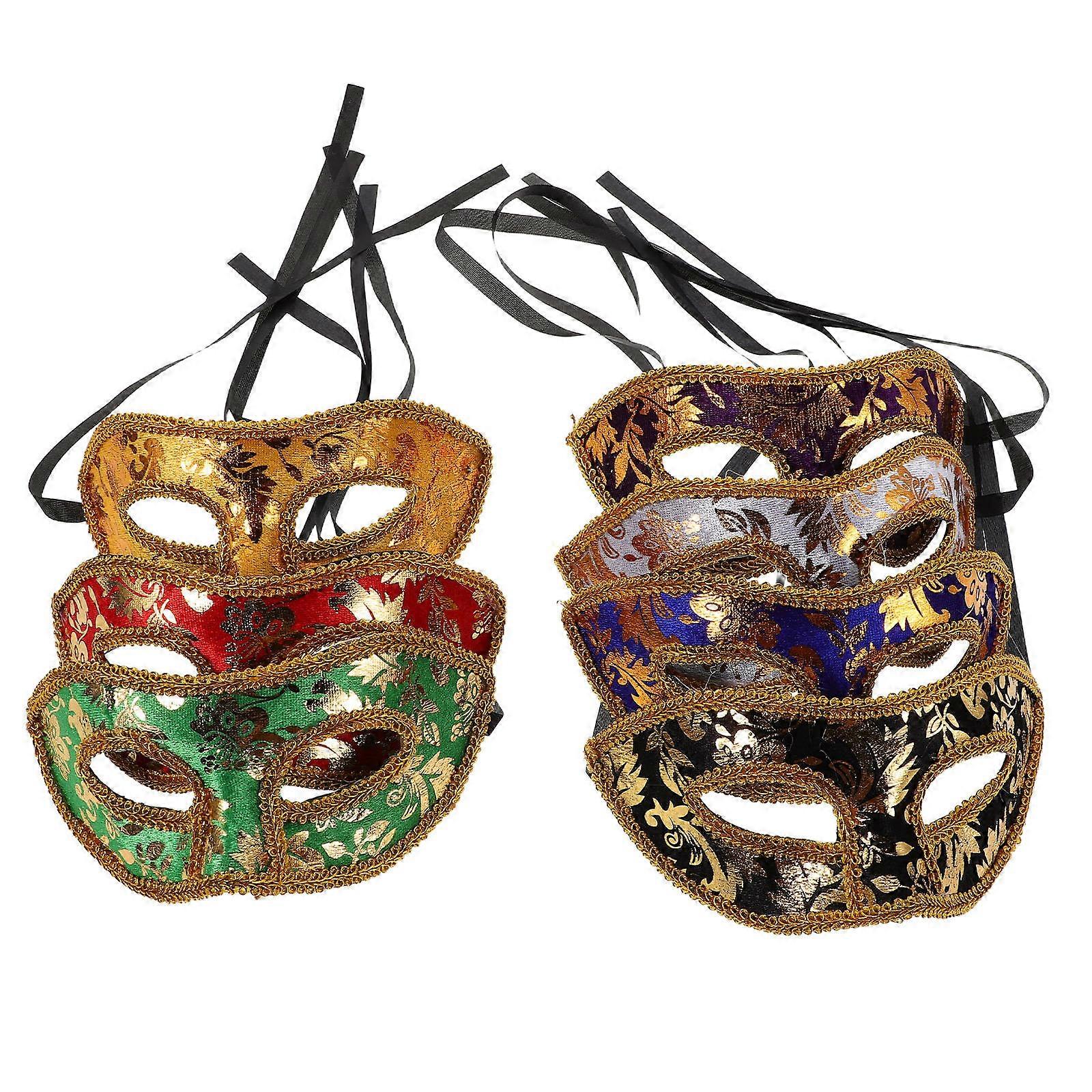 Masquerade Mask for Decoration 7Pcs with Assorted Colors