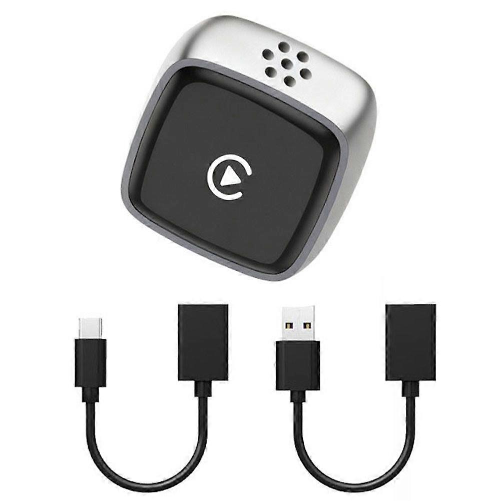  Wireless Carplay Adapter Carplay Box Wired to Wireless 2in1 Carplay/Andriod Auto for IPhone Android Plug N Play