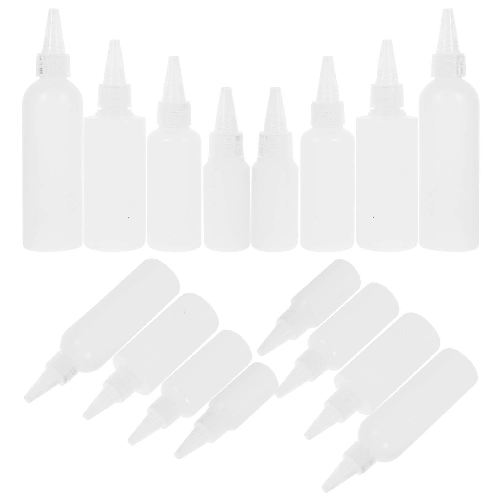 Tip Bottle Glue Applicator Bottles for Storage 16Pcs White