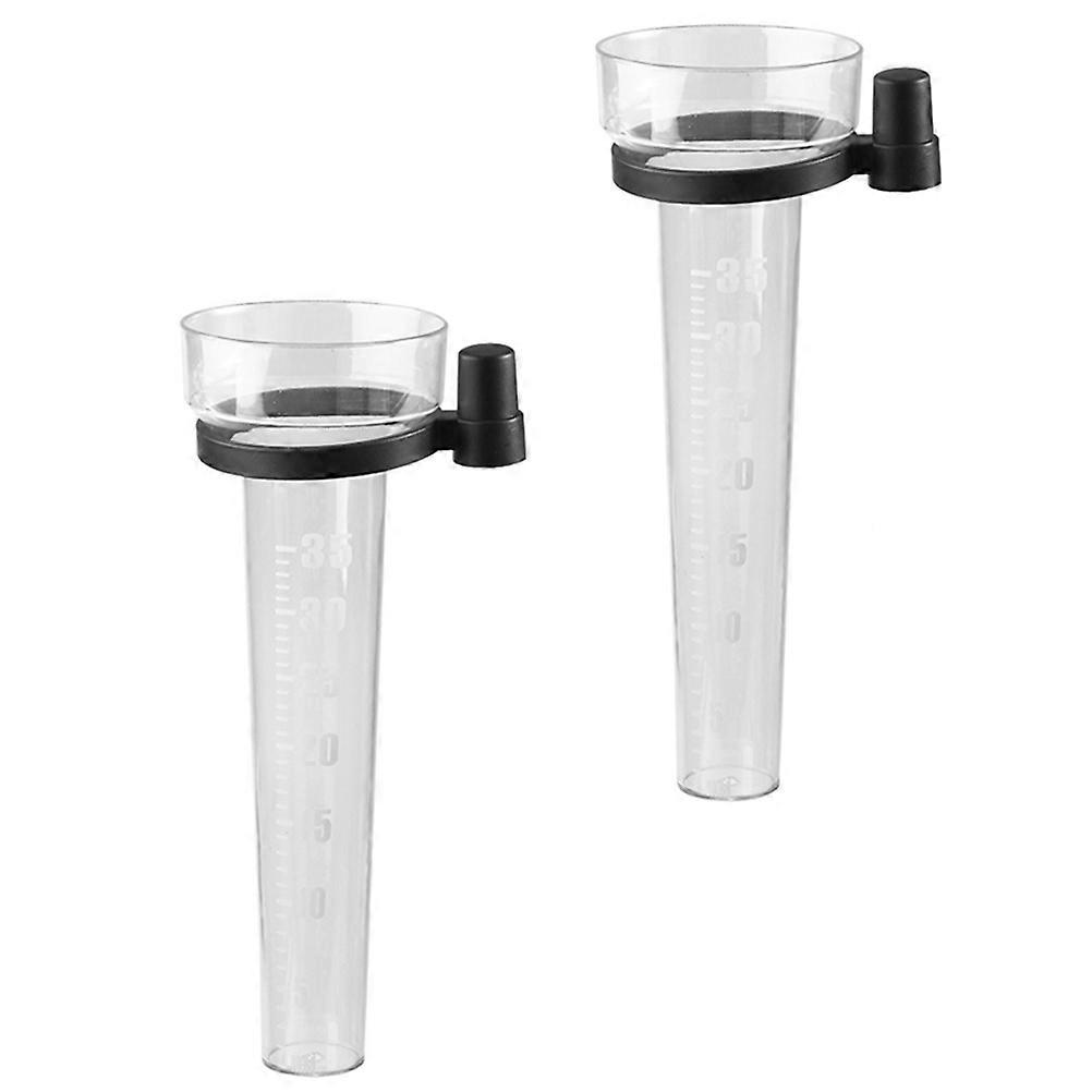 Garden Rain Gauge for Rainfall Measure 4Pcs Plastic Single Type Measuring Cup